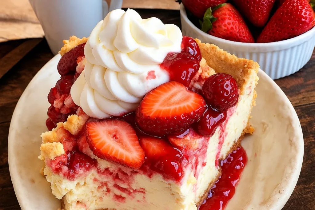 Strawberry Cheesecake Dump Cake Recipe