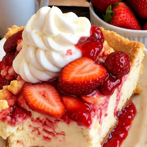 Strawberry Cheesecake Dump Cake Recipe