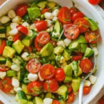Tomato Cucumber Mozzarella Salad